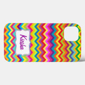 Chevron zigzag patroon meerkleurige ifoondoos Case-Mate iPhone case (Achterkant (horizontaal))