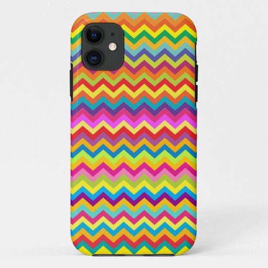 Chevron zigzag patroon meerkleurige ifoondoos Case-Mate iPhone case (Achterkant)