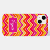 Chevron zigzag patroon met een zijkleur Case-Mate iPhone case (Achterkant (horizontaal))