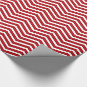 Chevron Zigzag Pattern Merlot Red Cadeaupapier (Hoek)