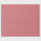 Chevron Zigzag Pattern Merlot Red Cadeaupapier (Vlak)