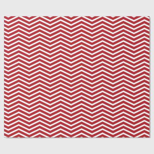 Chevron Zigzag Pattern Merlot Red Cadeaupapier (Vlak)