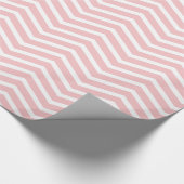 Chevron Zigzag Pattern Petal Pink Cadeaupapier (Hoek)