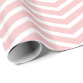 Chevron Zigzag Pattern Petal Pink Cadeaupapier (Rol Hoek)