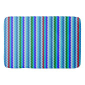 Chevron zigzag Pattern Zee Glass Bath Mat (Voorkant)