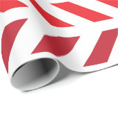 Chevron Zigzag Red Maroon Stripe Pattern Cadeaupapier (Rol Hoek)