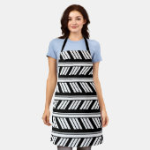 Chevron Zigzag Strepen Schort (Gedragen)