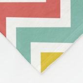 Chevron Zigzag Stripes Fleece Deken (Hoek)