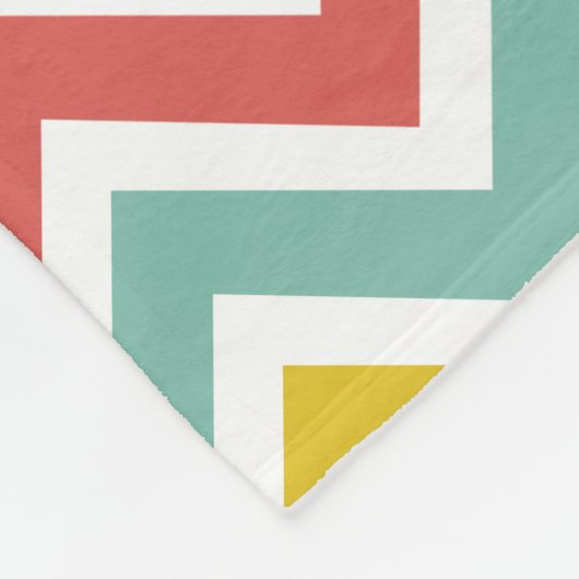 Chevron Zigzag Stripes Fleece Deken (Hoek)