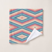Chevron Zigzag Stripes Naadloos patroonpatroon Bad Handdoek (Wasdoekje)