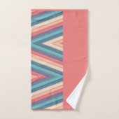 Chevron Zigzag Stripes Naadloos patroonpatroon Bad Handdoek (Handdoek)