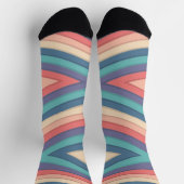 Chevron Zigzag Stripes Naadloos patroonpatroon Sokken (Top)