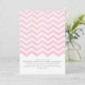 Chevron Zigzag Wedding Invitations Kaart (Staand voorkant)