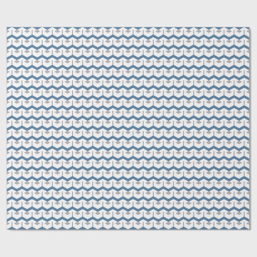 Chevron ZigZig Cadeaupapier (Vlak)
