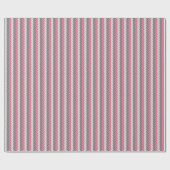 Chevron Zwart Grijs Roze Chevron Stripes Cadeaupapier (Vlak)