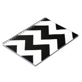 Chevron (Zwart & Wit) Notitieboek (Linkerzijde)
