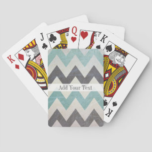Chevronpatroon op metaalstructuur door Shirley Tay Speelkaarten