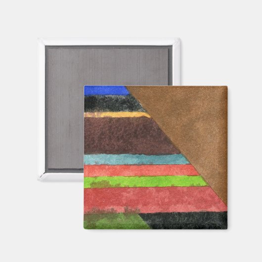 "Chevrons" Abstract Magnet (Voorkant / Achterkant)