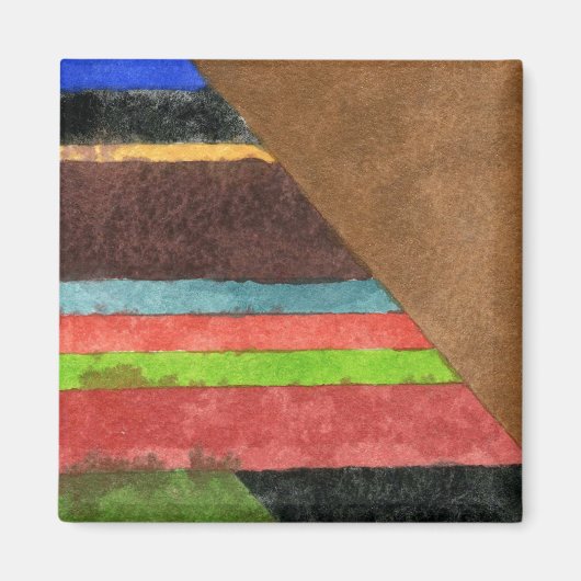 "Chevrons" Abstract Magnet (Voorkant)