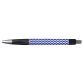 Chevrons Blue White Fancy Pen (Voorkant)