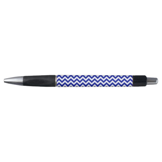 Chevrons Blue White Fancy Pen (Voorkant)