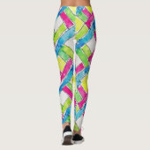 Chevrons, diamanten naadloos patroon leggings (Achterkant)