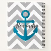 Chevrons en Anchor Notitieboek (Achterkant)