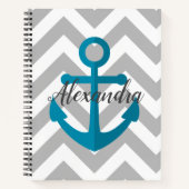 Chevrons en Anchor Notitieboek (Voorkant)