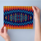 Chevrons en rhombus abstract ontwerp flyer (Hand)