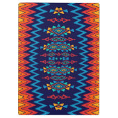 Chevrons en rhombus abstract ontwerp klembord (Achterkant)