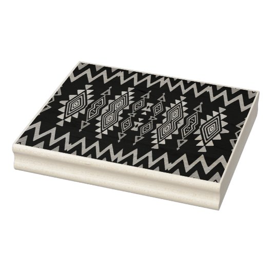 Chevrons en rhombus abstract ontwerp rubberstempel (Stempel)