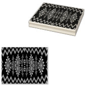 Chevrons en rhombus abstract ontwerp rubberstempel (Gestempeld)