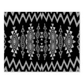 Chevrons en rhombus abstract ontwerp rubberstempel (Afrduk)