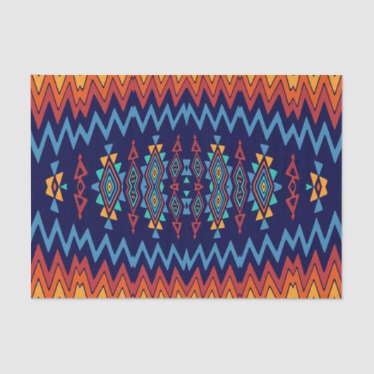 Chevrons en rhombus abstract ontwerp tissuepapier (Voorkant)