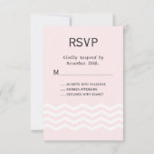 Chevrons op Chalk RSVP Kaartje (Achterkant)