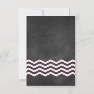 Chevrons op Chalk RSVP Kaartje