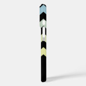 chevrons op zwart gepersonaliseerd Case-Mate iPhone case (Achterkant / Links)