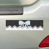 Chevrons Patroon Shower Feestje Kantoor Bestemming Bumpersticker (Op auto)