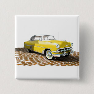 Chevy 1953 vierkante button 5,1 cm