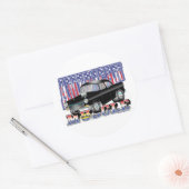 Chevy 1955 ronde sticker (Envelop)