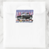 Chevy 1955 ronde sticker (Tas)