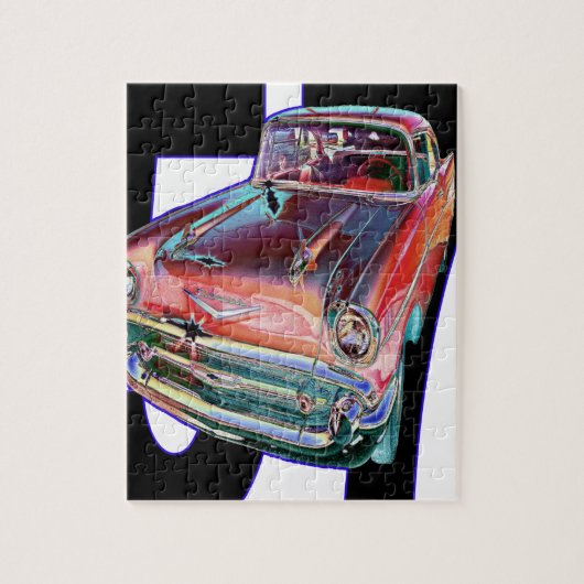 Chevy 1957 legpuzzel (Verticaal)