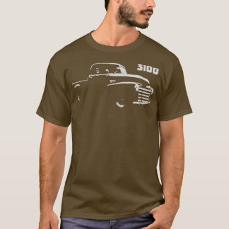 Chevy 3100 Antiek 1950 s die vrachtwagen ophalen v T-shirt