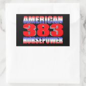 chevy 383 stroker rechthoekige sticker (Tas)