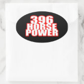 Chevy 396-paardenkracht ovale sticker (Tas)