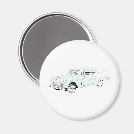 Chevy Bel Air 1955 Magneet (Voorkant / Achterkant)