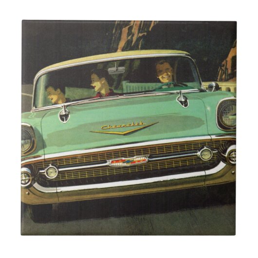 Chevy Bel Air 1957 Tegeltje (Voorkant)