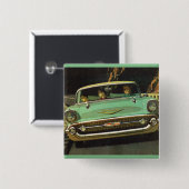 Chevy Bel Air 1957 Vierkante Button 5,1 Cm (Voorkant /achterkant)