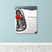 Chevy Bel Air 56-staartlicht Canvas Afdruk (Insitu (Houten vloer))