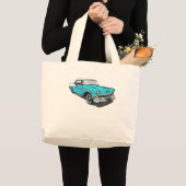 Chevy Bel Air - Blue Grote Tote Bag (Voorkant (product))
